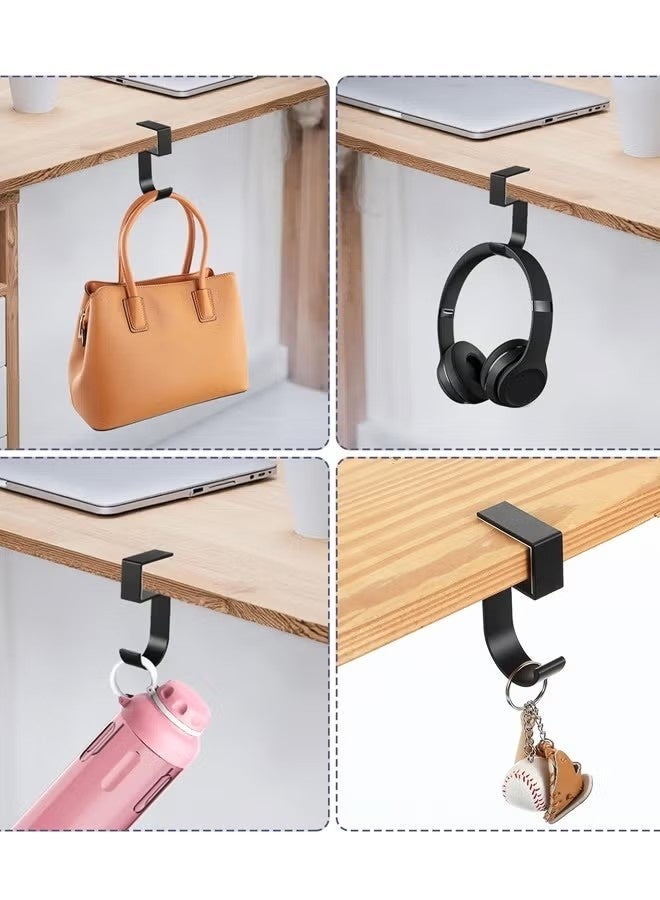 3 PCS Black Purse Hook for Table - Bag Hanger, Desk Hook for Bag, Portable Purses Clips for Tables - Image 4