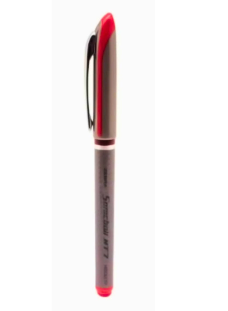 ZEBRA Sonicball NT7 Needle Tip Pen Red Pack Of 10 - Image 1
