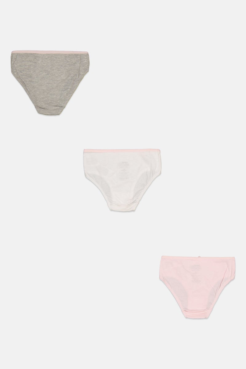 Minions Toddlers Girl 3 Pieces Graphic Print Briefs, Multicolor - Image 3