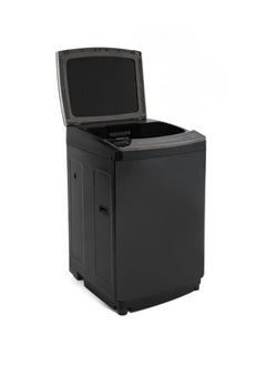 White Point White Point washing machine, top automatic, 12 kg, digital screen, diamond drum, hydraulic glass door, dark gray  - Image 2