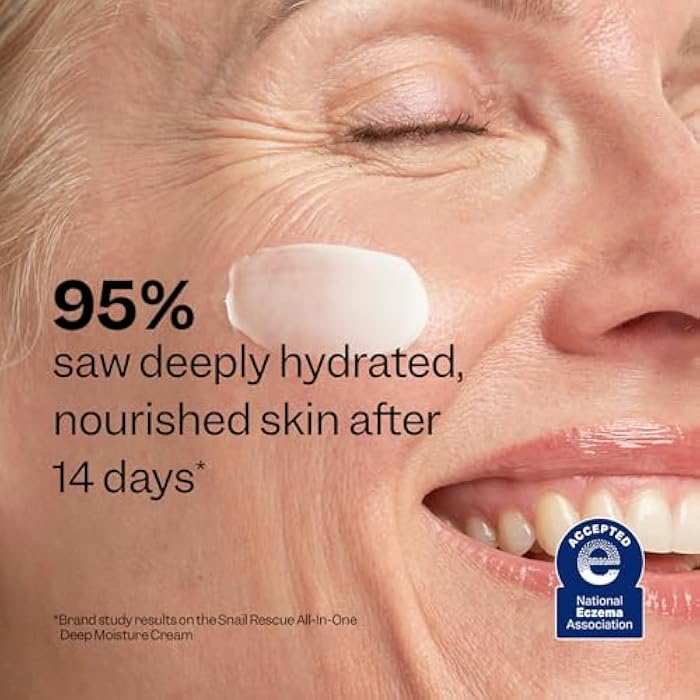 Peach Slices - Snail Rescue All-in-One Deep Moisture Cream (2.82 oz) - Snail Mucin - Intensive Hydration, Soft Skin - Squalane, Hyaluronic Acid & Cica - Vegan, Cruelty Free, Korean Skin Care & Beauty - Image 5