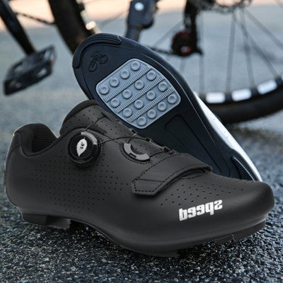 Generic 2023 new cycling shoes lock shoes mens and womens road cycling shoes booster shoes mountain shoes cycling sneakers 896 all black rubber without lock 
