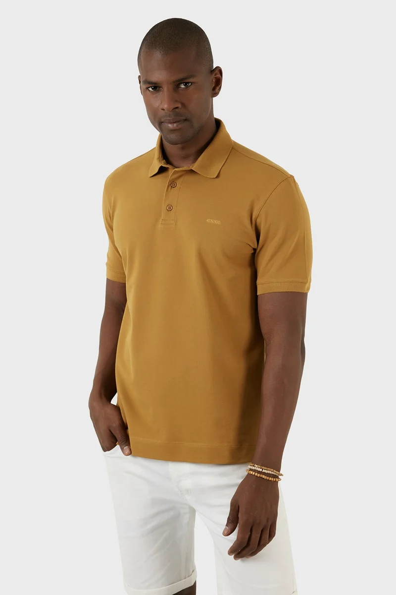 Exxe Cotton Regular Fit Buttoned Polo T Shirt Men's T Shirt EX661D