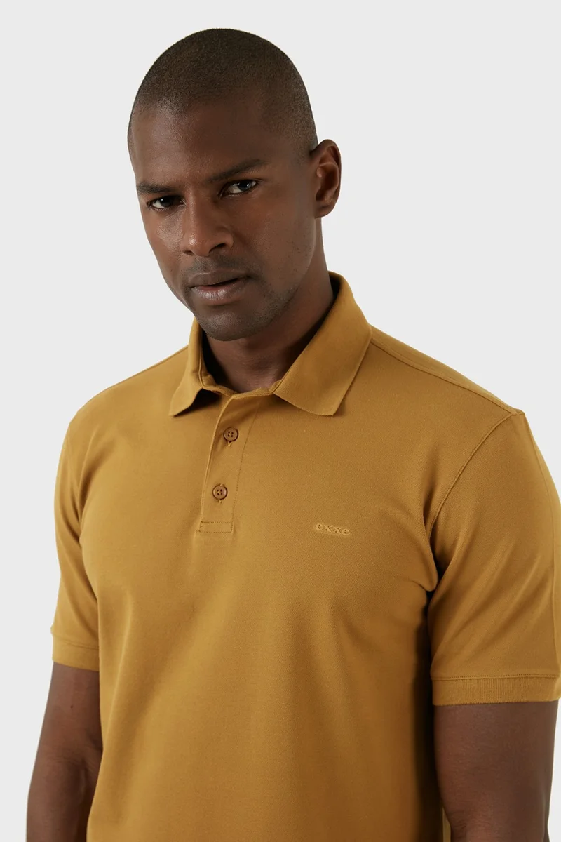 Exxe Cotton Regular Fit Buttoned Polo T Shirt Men's T Shirt EX661D