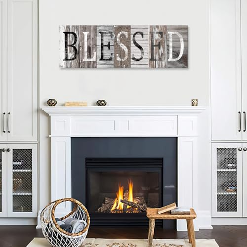 Pinetree Art Blessed Sign Canvas Wall Art Decor Inspirational Motto Canvas Prints (With Solid Wood Inner Frame) (Blessed, 6 x 17 inch) - Image 5