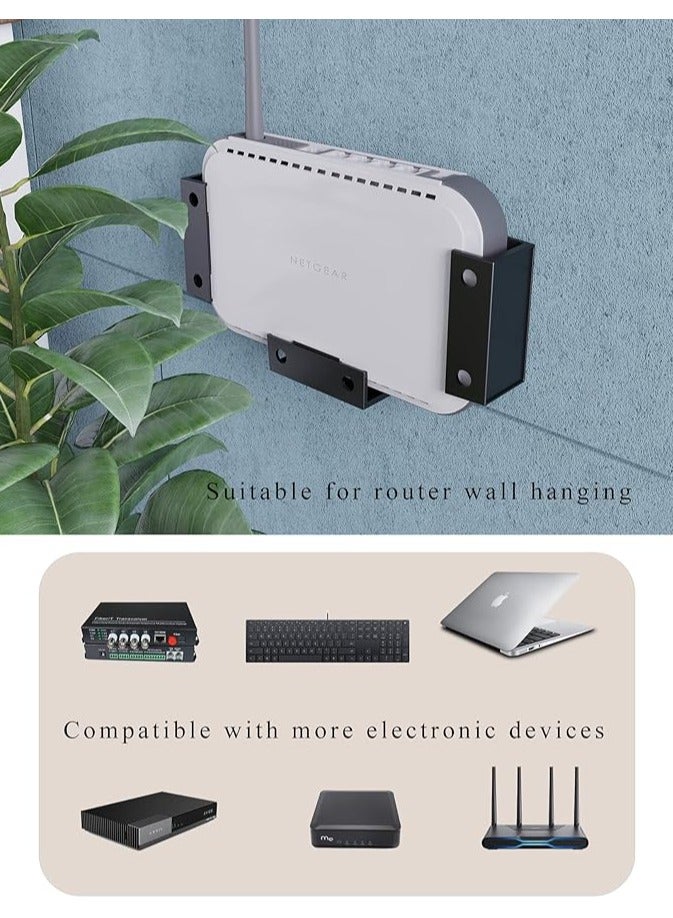 Green Tiger Under Desk Laptop Mount Under Desk Laptop Drawer with Adhesive & Screw Fit for Macbooks, Keyboard, Routers, Modems, Cable Box, Network Switch and More (Black) - Image 3