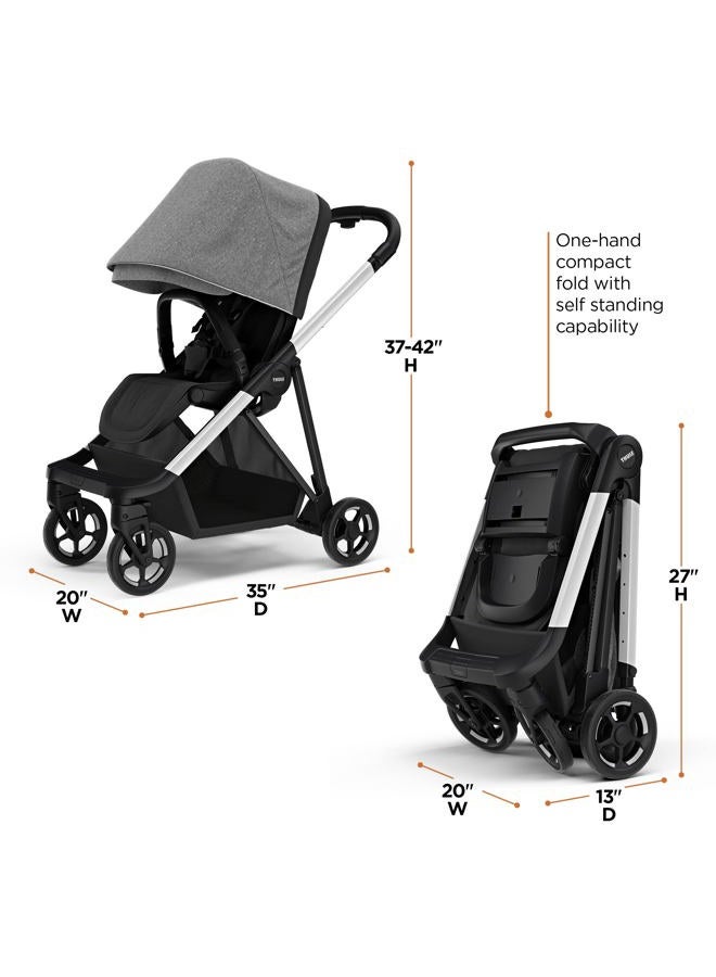 THULE Shine Stroller, Grey Melange - Image 3