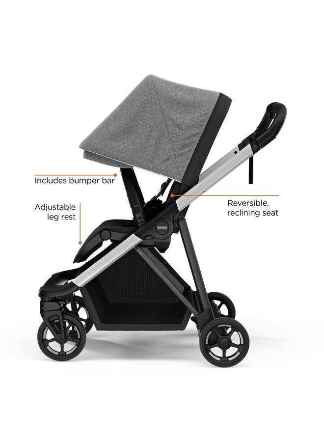 THULE Shine Stroller, Grey Melange - Image 2