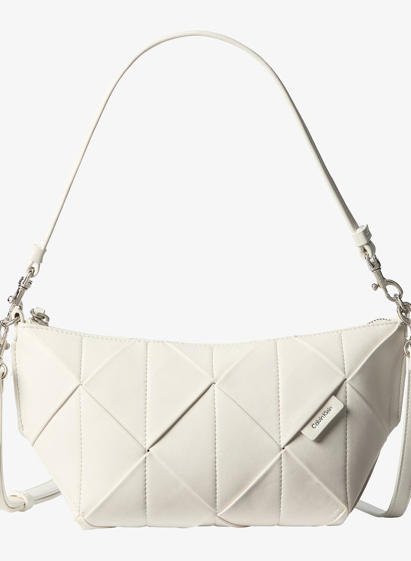 CALVIN KLEIN Patchwork Logo Tab Shoulder Bag - Image 1