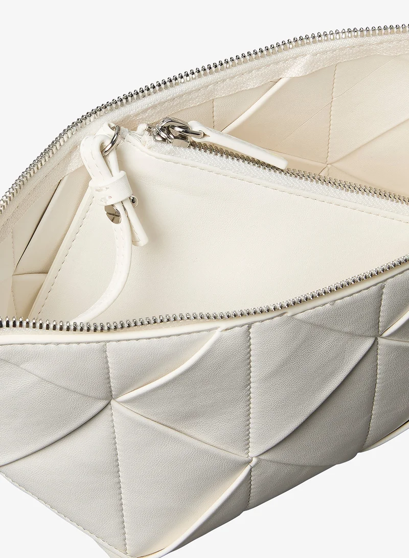 Calvin Klein Patchwork Logo Tab Shoulder Bag