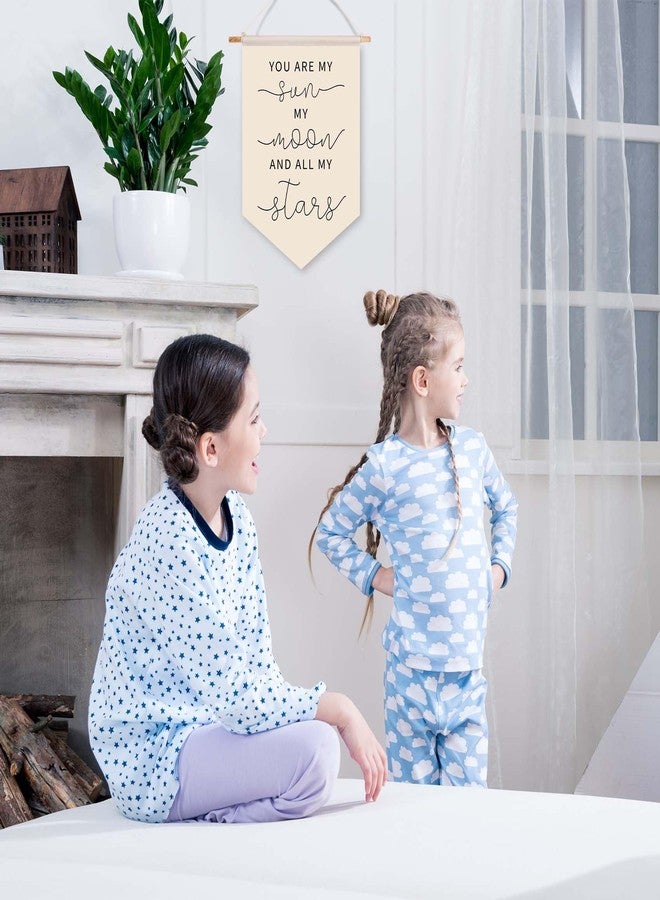 giteo bedding ديكورات غرف الأطفال من جيتيو، لوحات جدارية، لافتات قماشية معلقة على الحائط، ديكورات صفية بوهيمية، لافتات مثلثة الشكل لتزيين غرف الأطفال والمراهقين، غرف اللعب، أبواب غرف الأطفال، هدية للمعلمين - Image 3