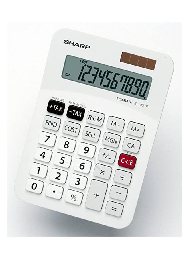 SHARP SHARP 10-digit Electronic ELSIMATE Calculator EL-331FB 