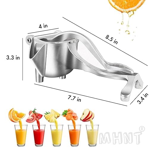 KACHKIT Aluminium Fruit Hand Squeezer Heavy Duty Lemon Fruits Efficient Citrus Juicer Orange Juice Maker Fruit Juicer Machine Durable Manual Hand Press Juicer - Image 3