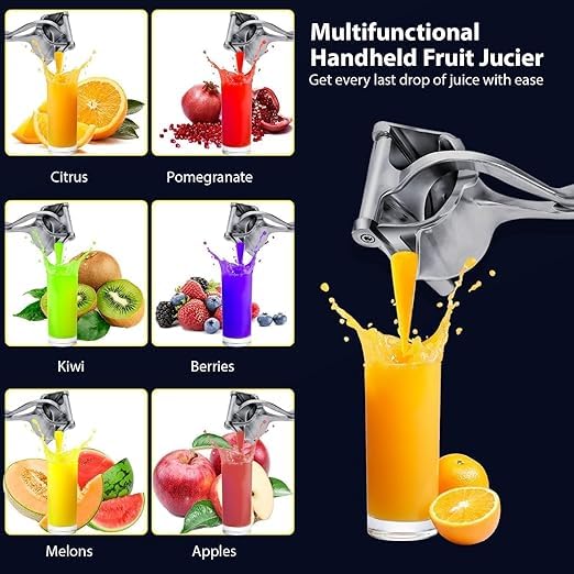 KACHKIT Aluminium Fruit Hand Squeezer Heavy Duty Lemon Fruits Efficient Citrus Juicer Orange Juice Maker Fruit Juicer Machine Durable Manual Hand Press Juicer - Image 5
