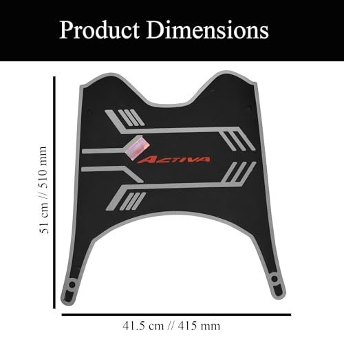 Ramanta Activa Anti-Slip Foot Mat for Scooter Floor - Washable, Compatible with Activa H-Smart BS6 (Multi-Colored, 1 PC, PVC, Rubber with Fittings) - Image 3