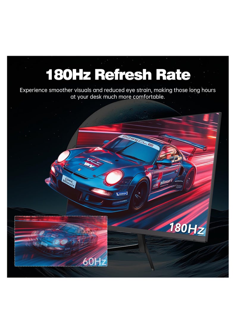 EaseElectra - 24 inch FHD IPS Gaming Monitor (1920x1080) With 180Hz Refresh Rate, 1ms Response Time, HDR10, 98% sRGB, AMD FreeSync Technology, Low Blue Light Anti-Glare Screen, Ultra Slim borderless Design,  HAS(Tilt) - Image 1