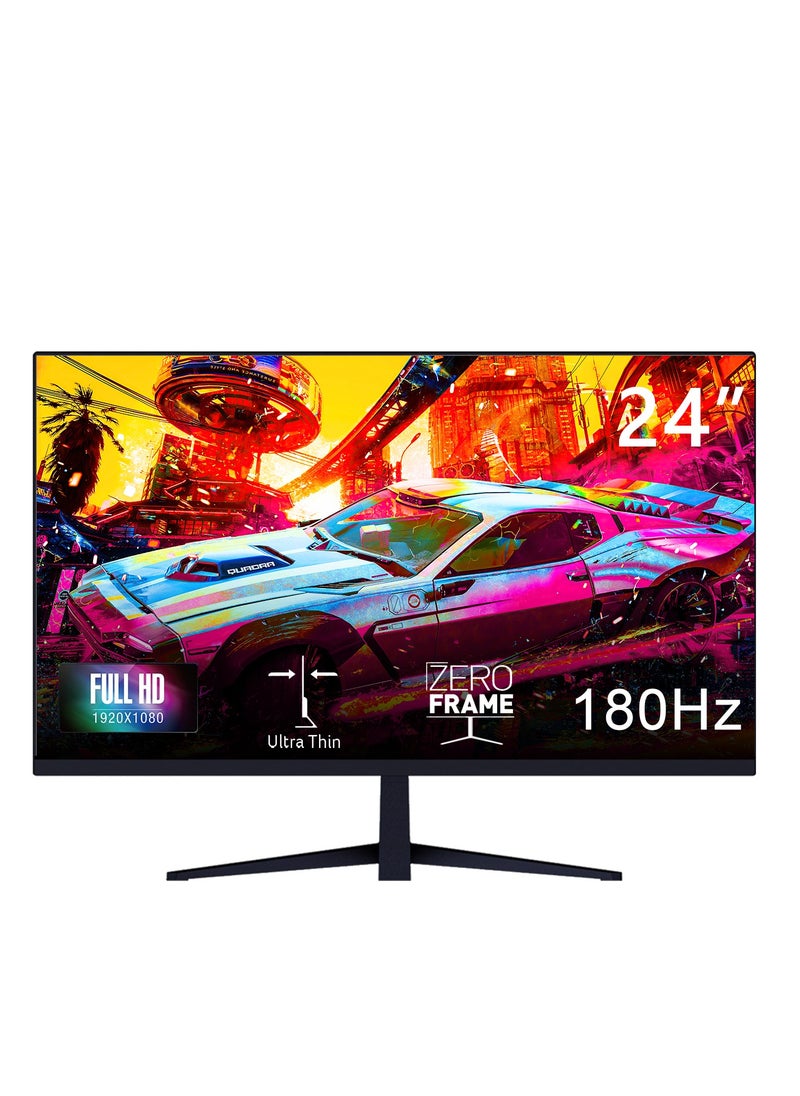 EaseElectra 24 inch FHD IPS Gaming Monitor (1920x1080) With 180Hz Refresh Rate, 1ms Response Time, HDR10, 98% sRGB, AMD FreeSync Technology, Low Blue Light Anti-Glare Screen, Ultra Slim borderless Design,  HAS(Tilt)  - Image 1