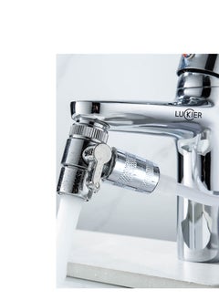 LUCKIER Stainless Steel Portable Travel Shattaf Bidet Portable Toiletries Bag Copper Diverter 3meter Hose Silicone Suction Cup with Space Aluminum Base Faucet Adapter Kit for Home/Hotel/muslim shower  - Image 3