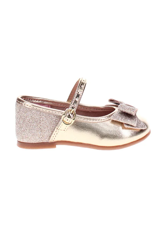 موليكينها Molekinha Infant Girls Ballerinas Golden | Made In Brazil
