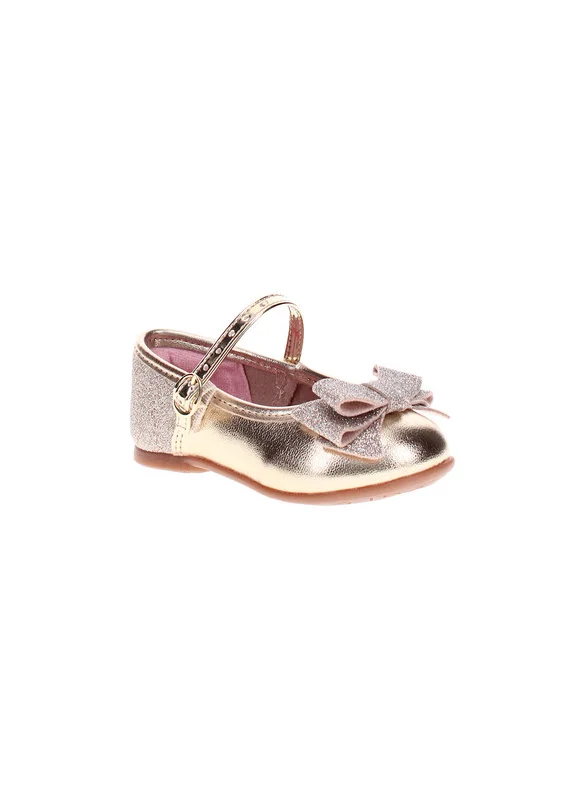 موليكينها Molekinha Infant Girls Ballerinas Golden | Made In Brazil