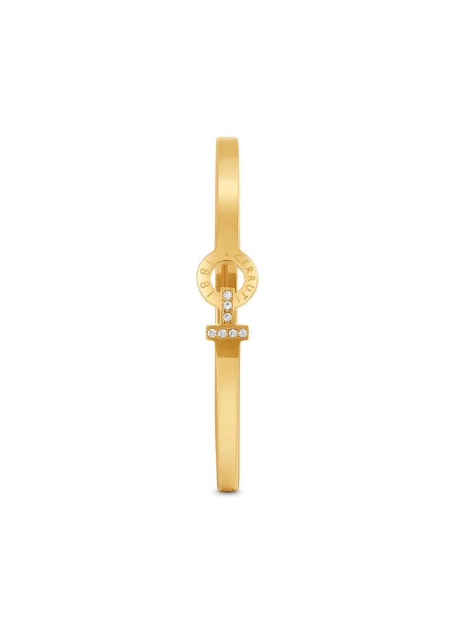 شيروتي 1881 Flavia Gold Crystal Bangle for Women