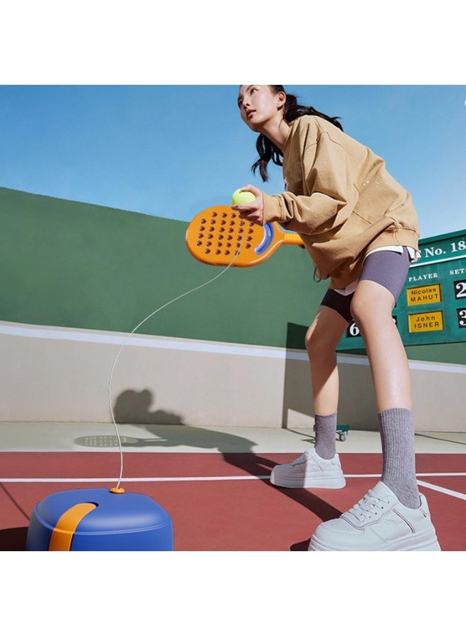فيد مجموعة تدريب التنس مع مضرب واحد وملحقاته، معدات ارتداد تلقائية، جودة كرة تنس احترافية، محمولة، مناسبة للتدريب الذاتي، ممارسة التنس للمبتدئين، لعب التنس مع العائلة - Image 4