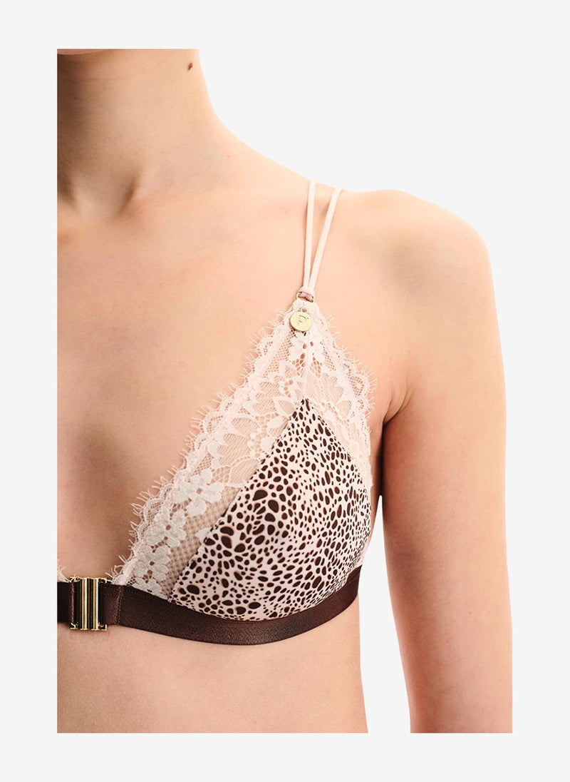 Penti Women Micro Lace Triangle Multicolour Wireless Bra - Image 4