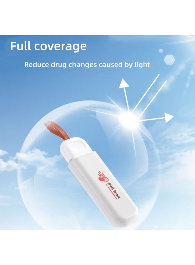 Compact and Durable Anti-Moisture Three-Compartment Pill Box - Waterproof Seal, Eco-Friendly ABS Material, Large Capacity, Ideal for Travel, Daily Use, Medication Storage, and Easy Carry (2 Pieces ,Grey) - Image 5