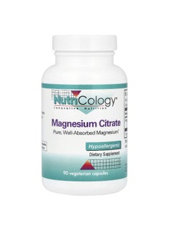 Nutricology Nutricology, Magnesium Citrate, 170 mg, 90 Vegetarian Capsules  - Image 1