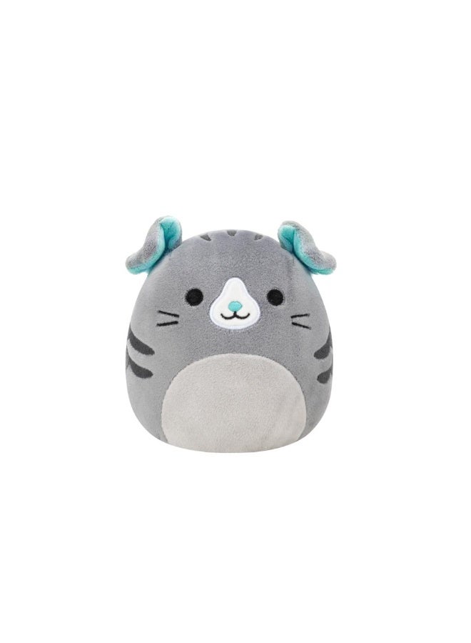 Squishmallows SQCR - Little Plush (5" Squishmallows) (Selly - Grey Scottish Fold Cat) - Image 1