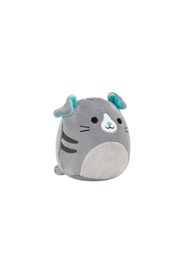 Squishmallows SQCR - Little Plush (5" Squishmallows) (Selly - Grey Scottish Fold Cat) - Image 3
