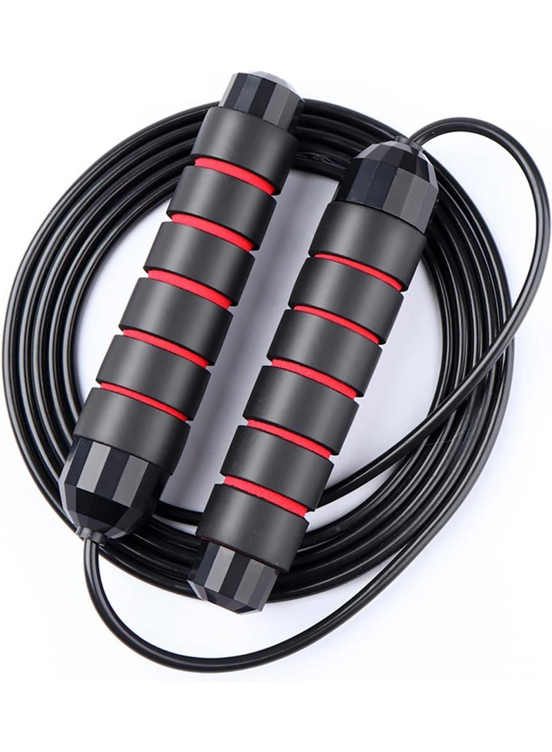 JoyLoom Jump Rope, Tangle-Free Rapid Speed Jumping Rope Cable with Ball Bearings for Women, Men & Kids, Adjustable Steel Jump Rope with Foam Handles for Home Gym Exercise Fitness Workout Equipment & Slim Body - Image 5