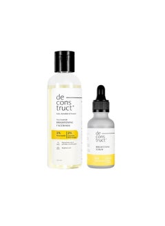 ديكونستركت مجموعة Clear & Bright: مصل للبقع الداكنة وغسول للوجه لتفتيح البشرة | مصل منقي (30 مل) وغسول لتفتيح الوجه | عبوة من قطعتين  - Image 1