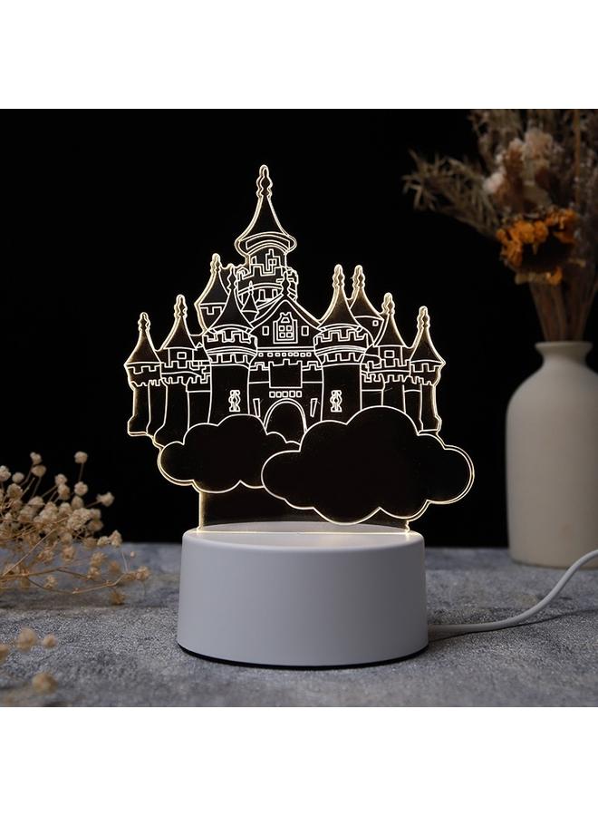 Bluejw Christmas 3D Nightlight Creative Luminous Projection Atmosphere Light Indoor Home Decoration Colorful Light Bedside Lighting Table Lamp - Image 5