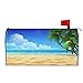 Abucaky Abucaky Summer Beach Palm Trees Mailbox Cover Magnetic Waterproof Mailbox Wraps Post Letter Box Decor 21x18 in  - Image 2