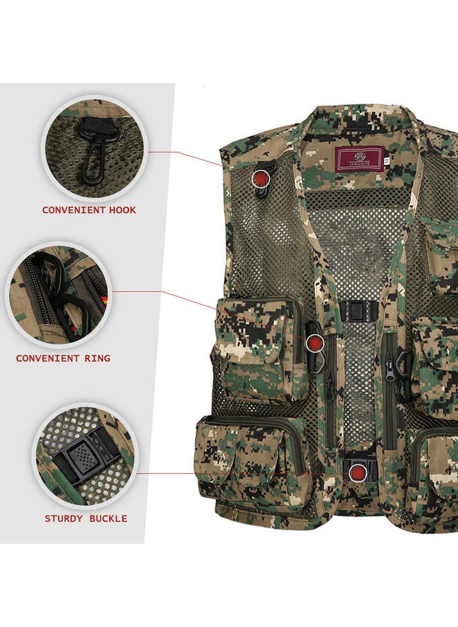 Generic Fishing Photography Vest Summer Multi Pockets Mesh Jackets Quick Dry Waistcoat M  - Image 2