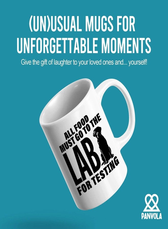 Panvola All Food Must Go To The Lab For Testing Labradoodle Lovers Gifts Labrador Retriever Dog Mom Dad Novelty Drinkware Ceramic Mug 11 oz White 11 oz - Image 2