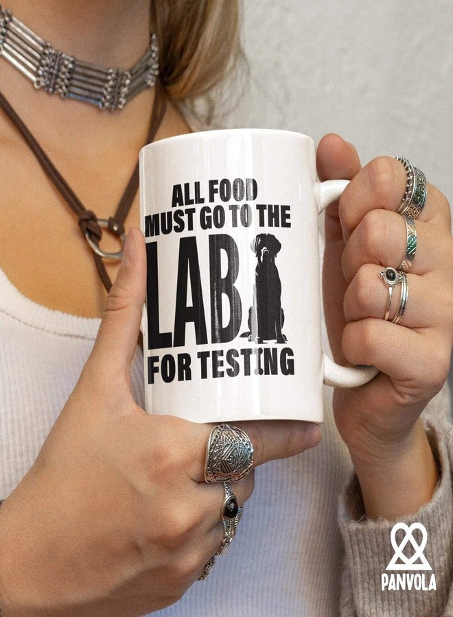 Panvola All Food Must Go To The Lab For Testing Labradoodle Lovers Gifts Labrador Retriever Dog Mom Dad Novelty Drinkware Ceramic Mug 11 oz White 11 oz - Image 4