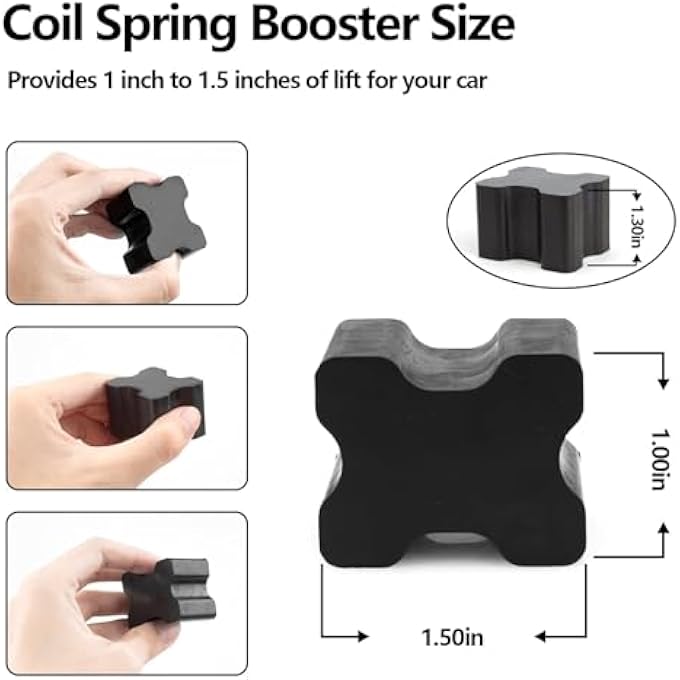 Khazna Heavy Duty Coil Spring Spacer Kit  Premium Coil Spring Lift Spacers For Vehicles Durable Coil Spring Spacers 1 To 15 8Pcs - Image 3