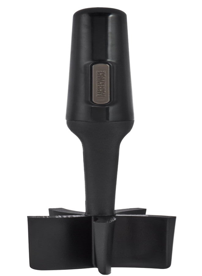 فاربرواير هراسة اللحم والبطاطس من النايلون من فاربروير - مفرمة لحم مفروم بخمس شفرات، مقاومة للحرارة حتى 450 درجة فهرنهايت، آمنة للاستخدام مع أواني الطهي غير اللاصقة، مقبض مريح، 10 بوصات، آمنة للغسل في غسالة الأطباق، أسود - Image 1