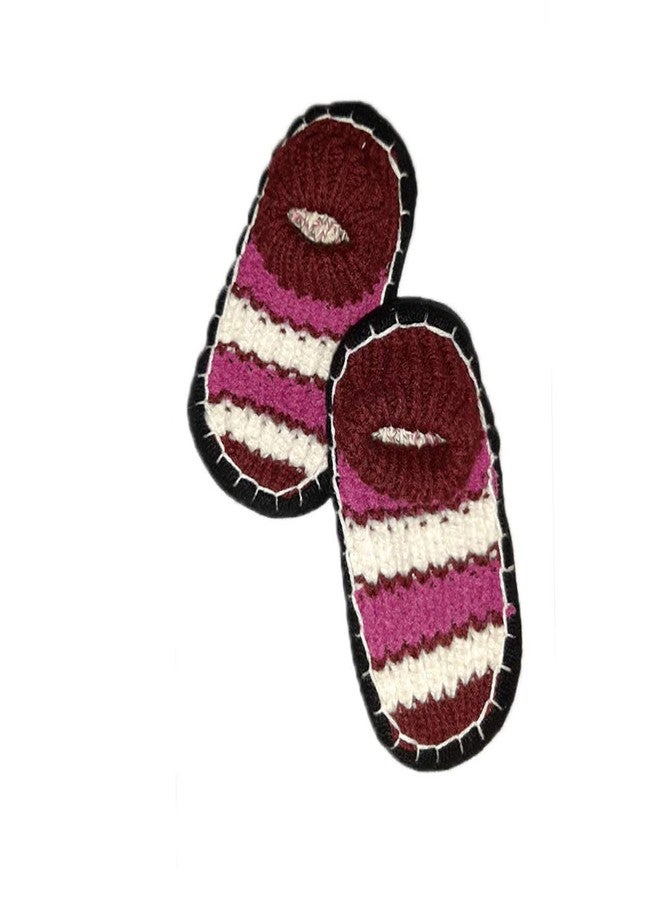 V3E جوارب لوفر صوفية محبوكة دافئة شتوية V3E مع خطوط ملونة للأولاد والبنات (B002، 4-5 سنوات) - (قد يختلف اللون) - Image 2