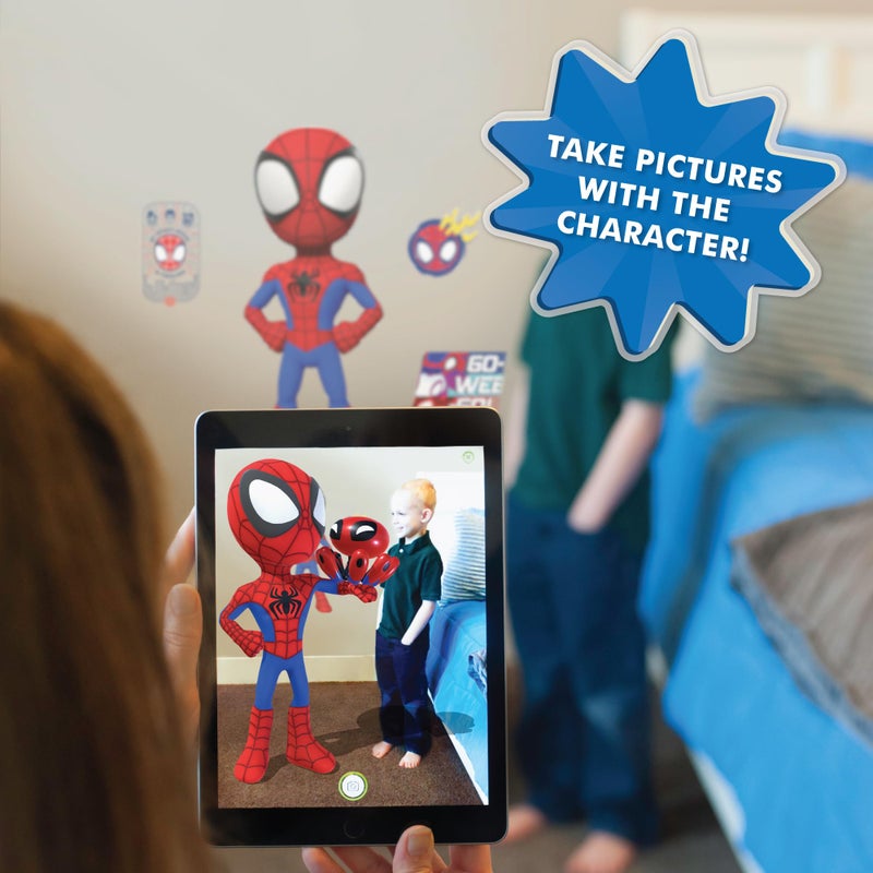 Wall Palz Marvel Spidey and His Amazing Friends Wall Decal - 24" Augmented Reality Spider-Man Bedroom Wall Decor Peel and Stick Vinyl Wall Stickers - Image 5