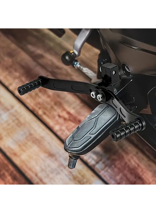 Black Aluminum Alloy Dual Shifter Universal Gear Lever Motorcycle Modification Accessory - Image 4