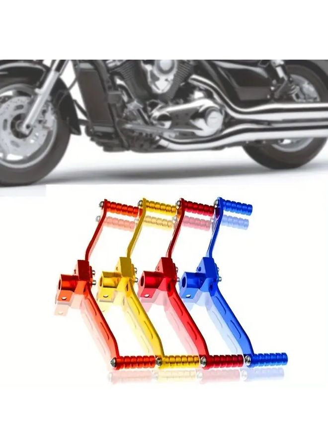 Black Aluminum Alloy Dual Shifter Universal Gear Lever Motorcycle Modification Accessory - Image 2