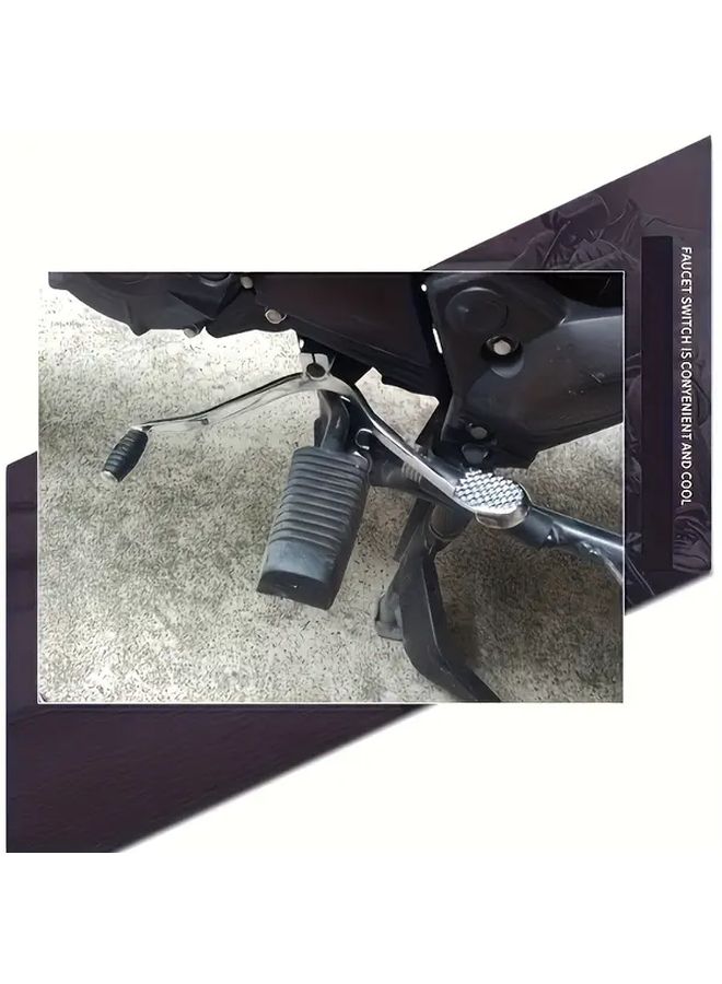 Black Aluminum Alloy Dual Shifter Universal Gear Lever Motorcycle Modification Accessory - Image 5