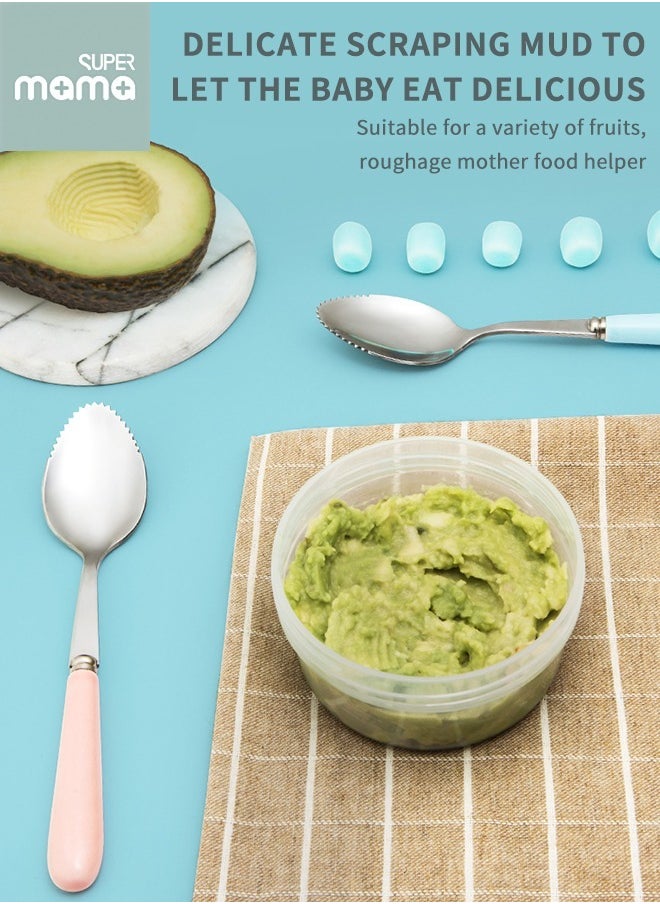 SUPERMAMA - Baby Food Feeder Bottle With Soft Silicone Nipple Self-Feeding Pacifier for Toddlers Eat Liquid or Complementary Food, 180ml, with A Spoon - Image 1