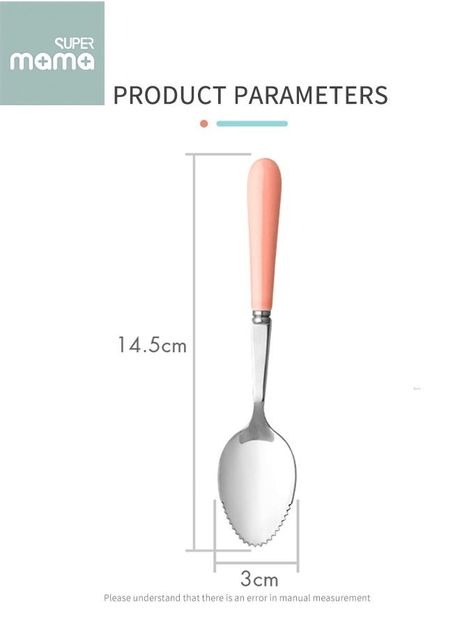 SUPERMAMA - Baby Food Feeder Bottle With Soft Silicone Nipple Self-Feeding Pacifier for Toddlers Eat Liquid or Complementary Food, 180ml, with A Spoon - Image 1