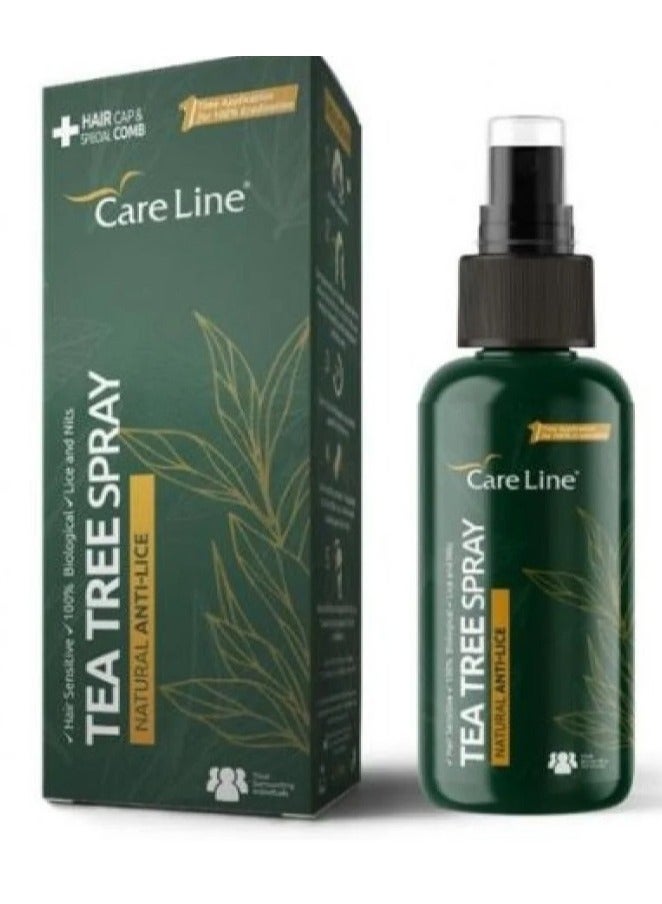 كير لاين بخاخ شجرة الشاي الطبيعي ضد القمل 100 مل