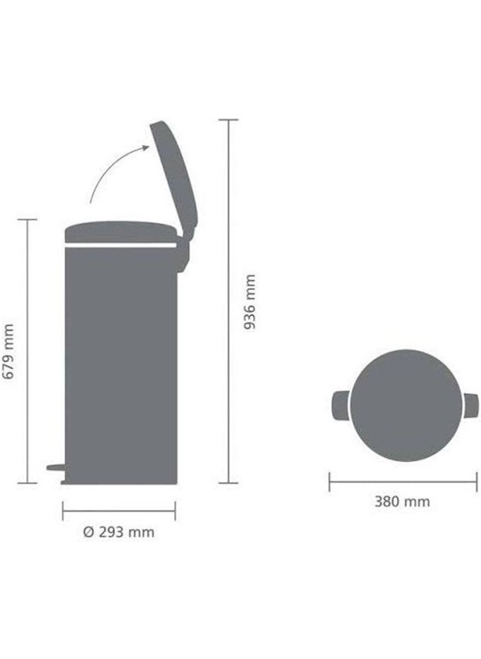 brabantia Bra 111822 Pedal Trash Can 30LT  - Image 3