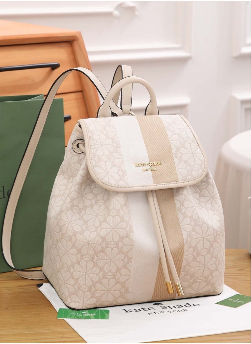 Kate Spade Kate Spade Spade Flower Jacquard Hearts Medium Flap Backpack - Image 1